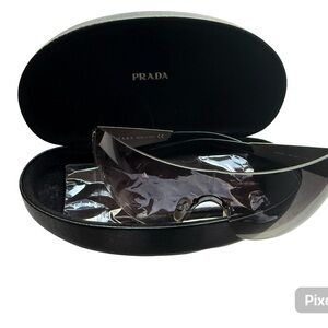 Prada Black Shield Sunglasses